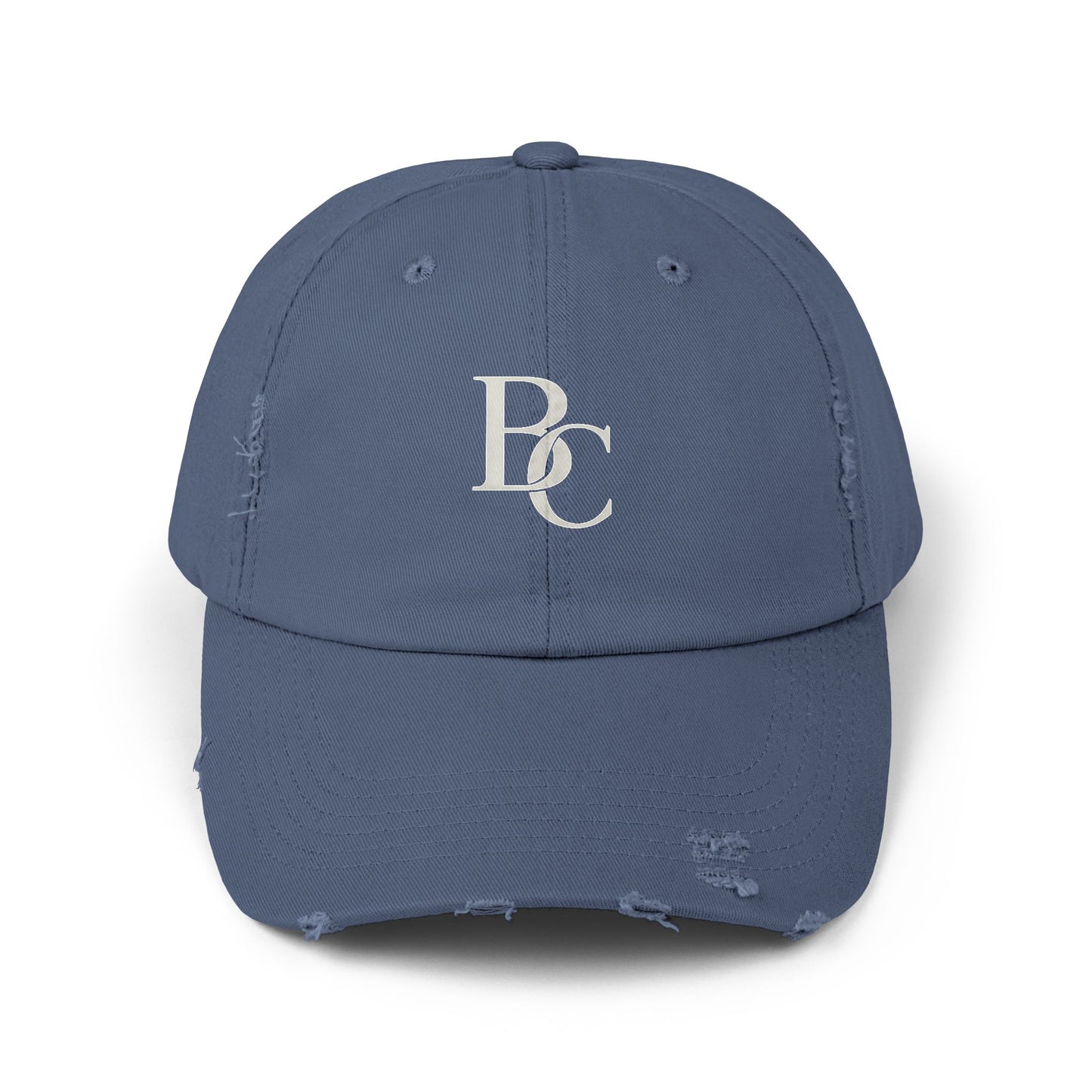 Unisex BC Distressed Cap with Custom Logo, Casual Hat for Everyday Wear, Perfect Gift for All Occasions, Trendy & Stylish Headwear
