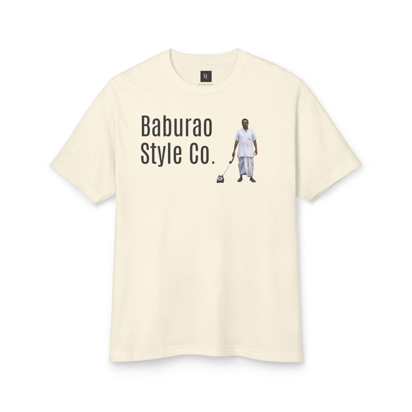 Baburao Style Co. Unisex Heavyweight Cotton Tee - Vintage Vibe Streetwear