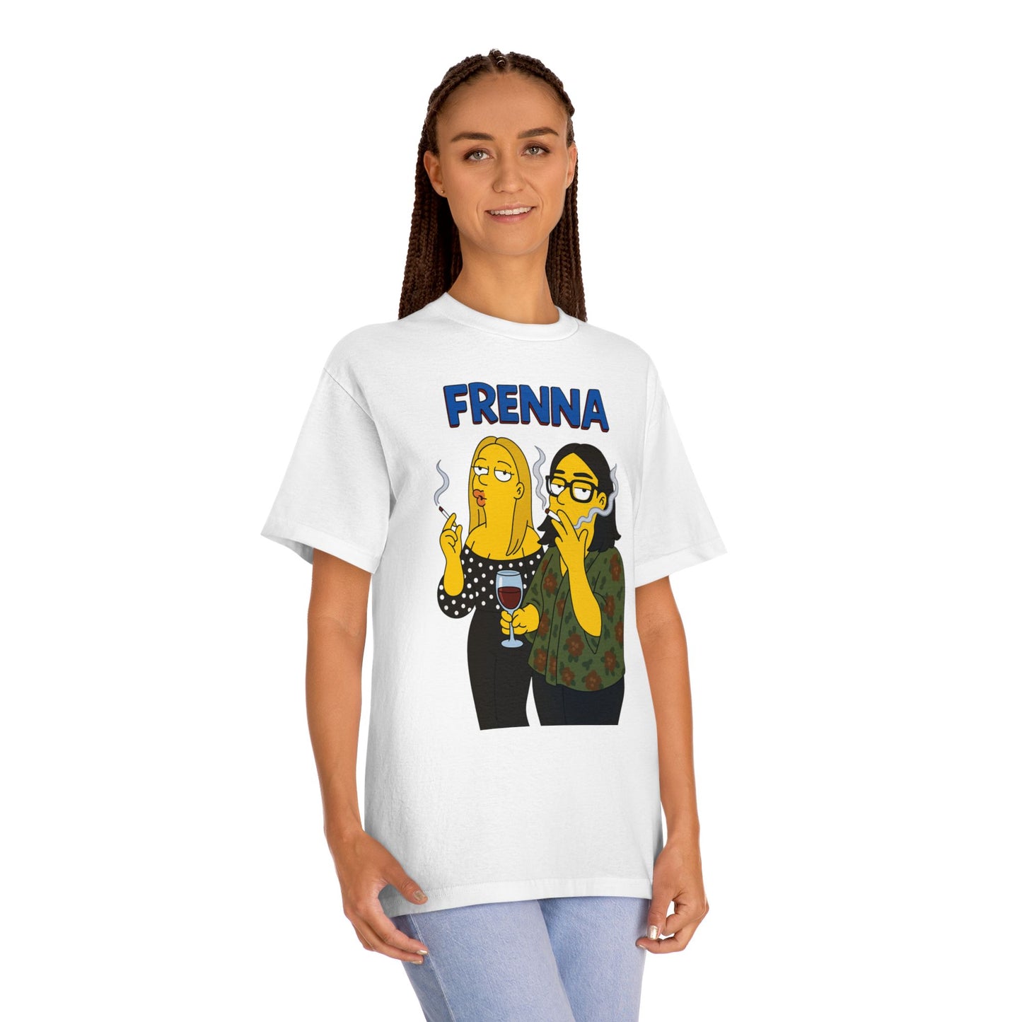 Frenna Style Unisex Classic Tee - Comfy Graphic Tee for Friends, Casual Wear, Gift for Her, Vintage Style, Fun Occasion Apparel