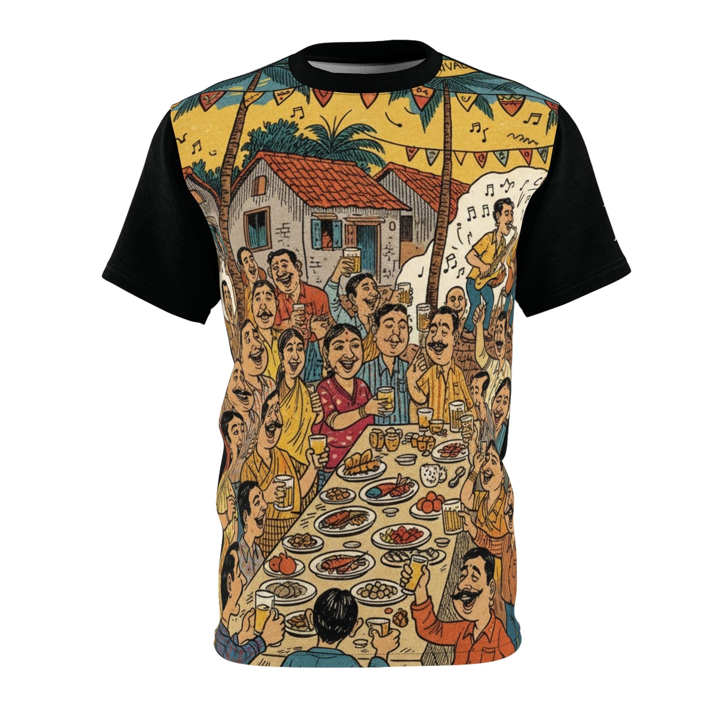 Unisex Drinking Tee - Goan Bebdo Alcohol T-shirt for Friends Gatherings