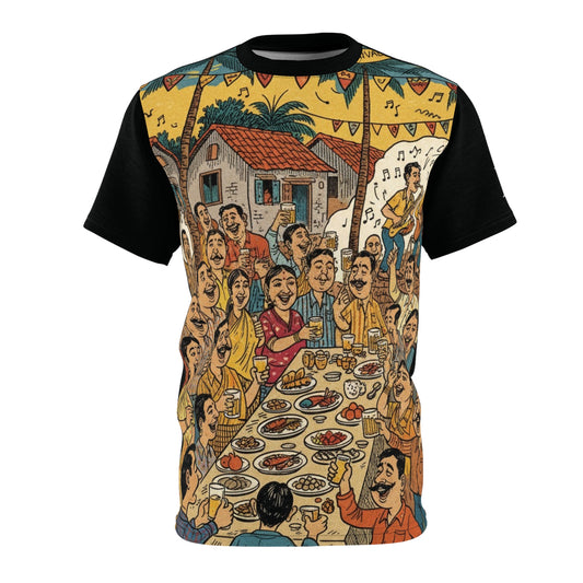 Unisex Drinking Tee - Goan Bebdo Alcohol T-shirt for Friends Gatherings