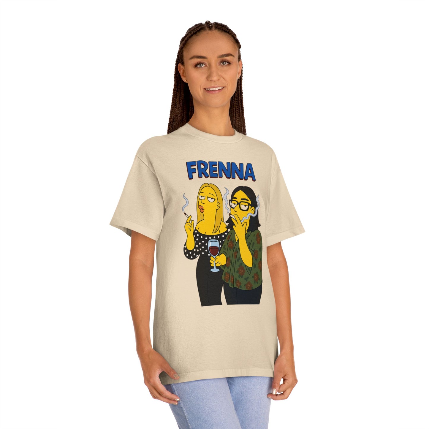 Frenna Style Unisex Classic Tee - Comfy Graphic Tee for Friends, Casual Wear, Gift for Her, Vintage Style, Fun Occasion Apparel