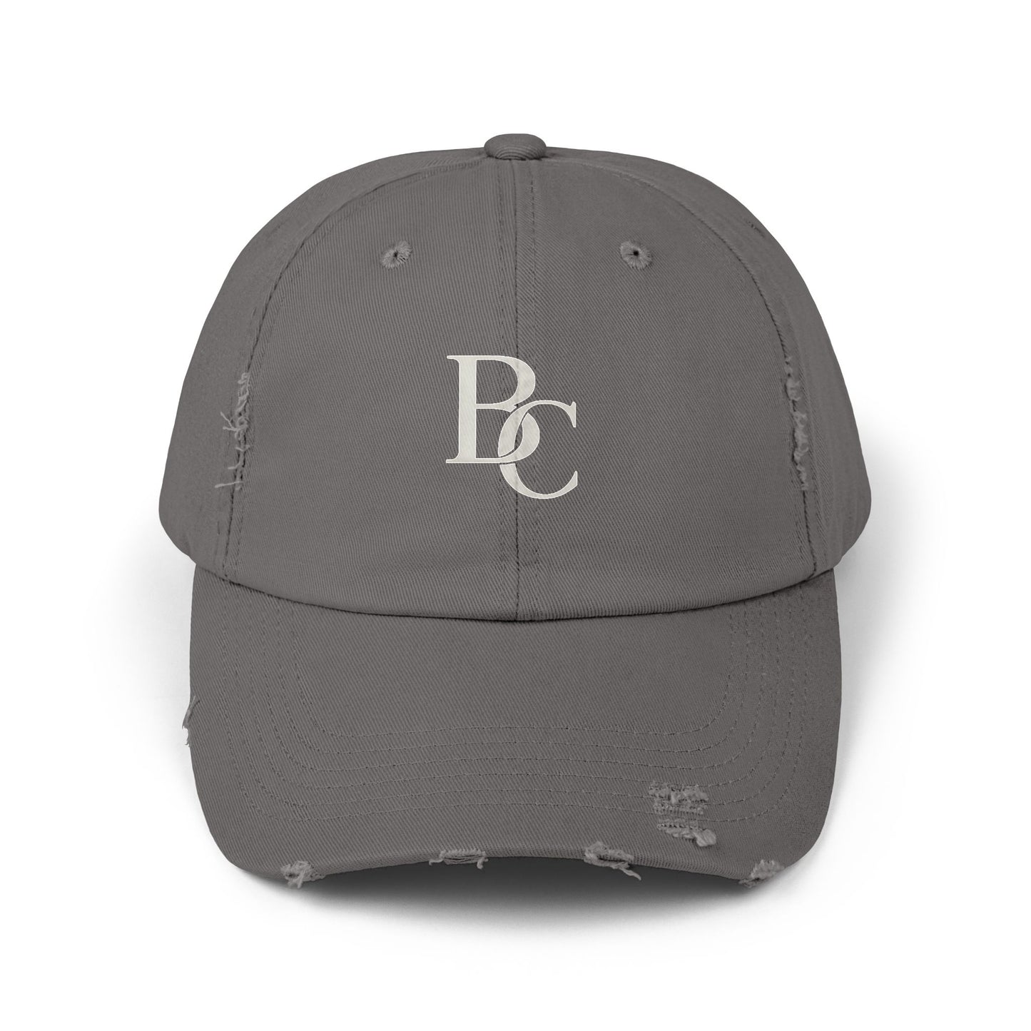 Unisex BC Distressed Cap with Custom Logo, Casual Hat for Everyday Wear, Perfect Gift for All Occasions, Trendy & Stylish Headwear