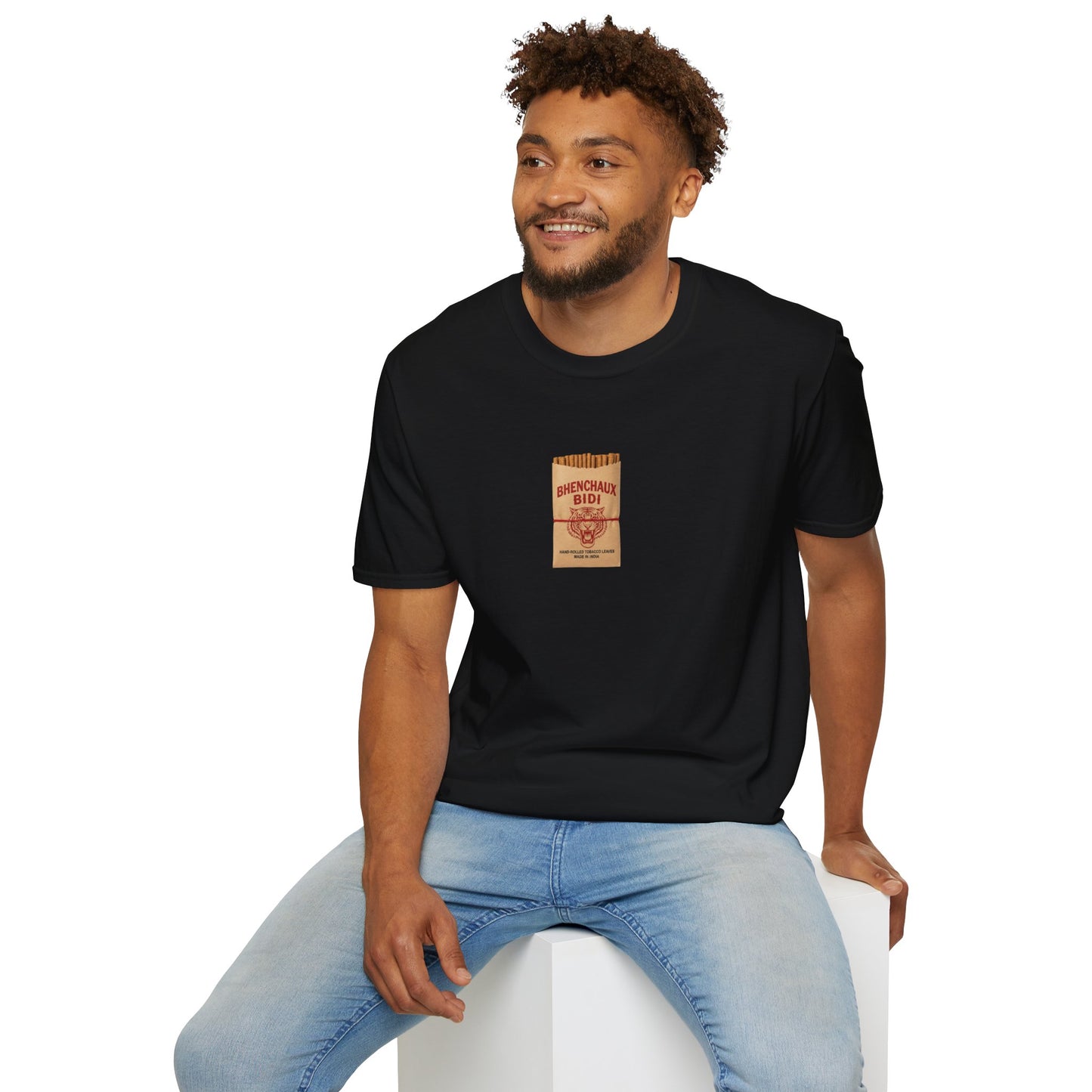 Bidi-Inspired Unisex Softstyle T-Shirt | Casual Wear, Relaxed Fit, Summer Style