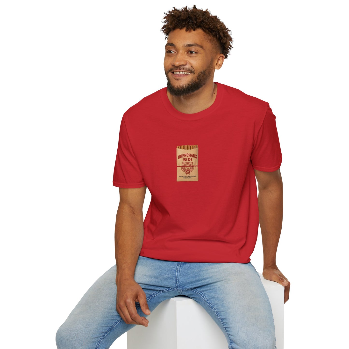 Bidi-Inspired Unisex Softstyle T-Shirt | Casual Wear, Relaxed Fit, Summer Style