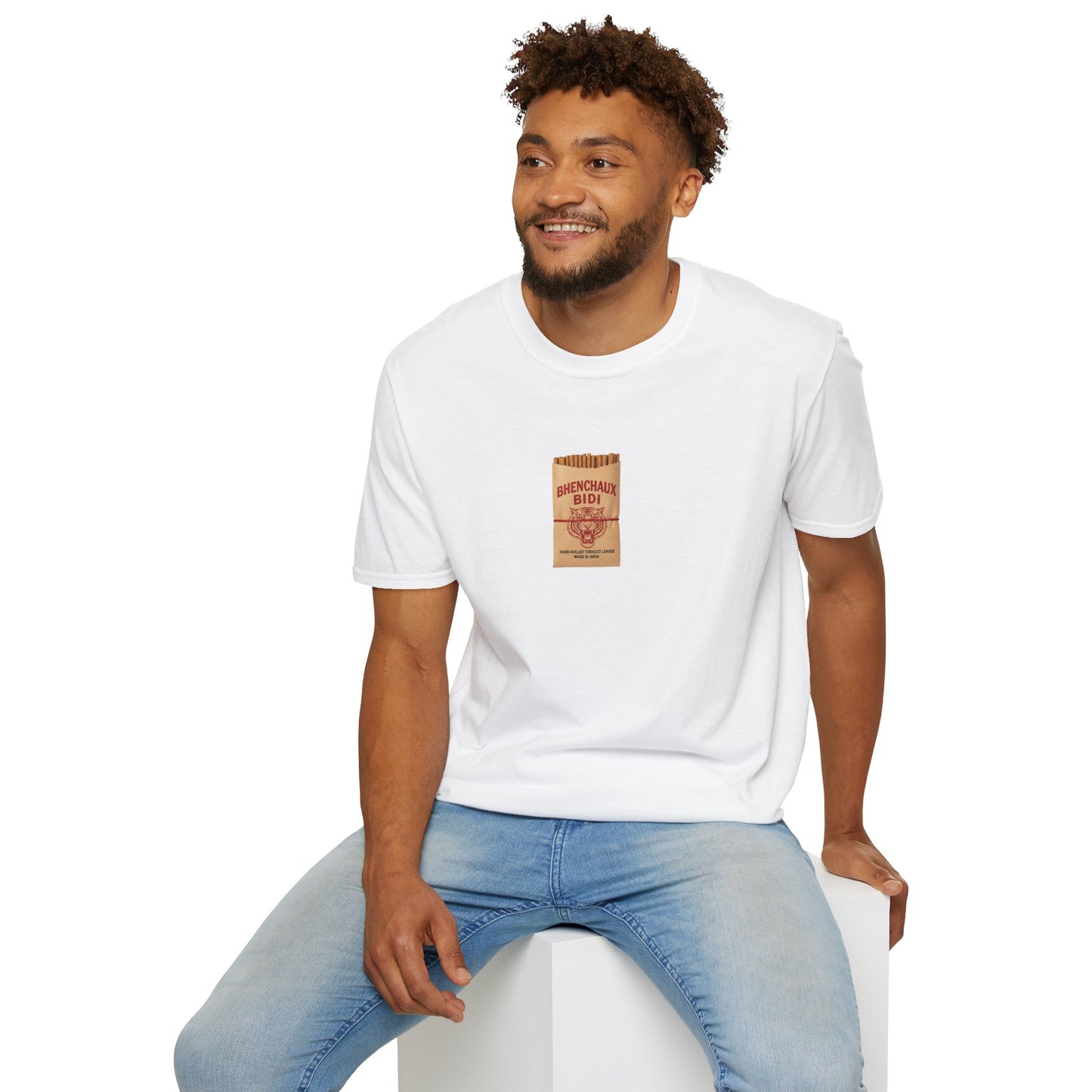 Bidi-Inspired Unisex Softstyle T-Shirt | Casual Wear, Relaxed Fit, Summer Style
