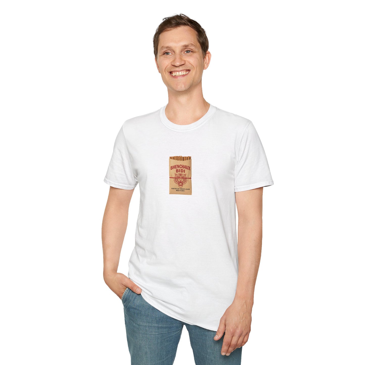 Bidi-Inspired Unisex Softstyle T-Shirt | Casual Wear, Relaxed Fit, Summer Style