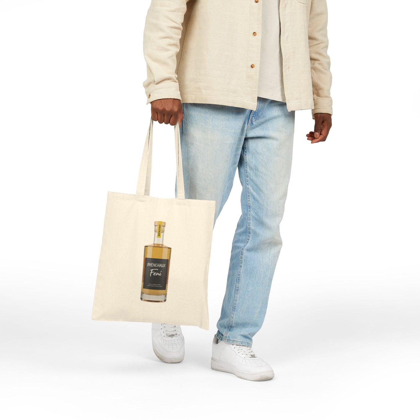 Chic Cotton Canvas Tote Bag with Feni Bottle Design | Eco-Friendly Reusable Shopping Tote, Gift for Cocktail Lovers, Party Favor, [...]