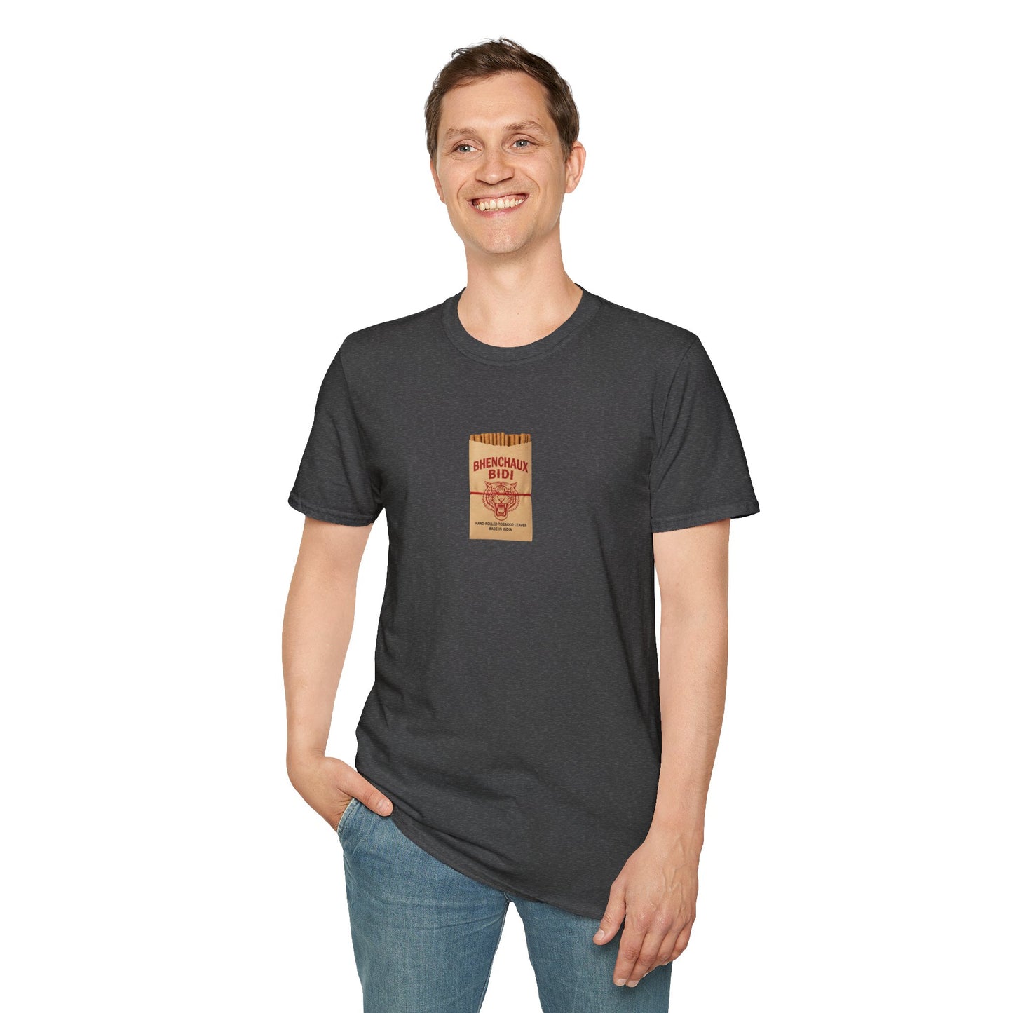 Bidi-Inspired Unisex Softstyle T-Shirt | Casual Wear, Relaxed Fit, Summer Style
