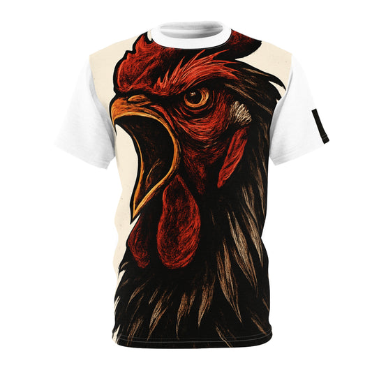 Tee: Insane Rooster 'Kombdo' Aggression Power Unisex Cut & Sew