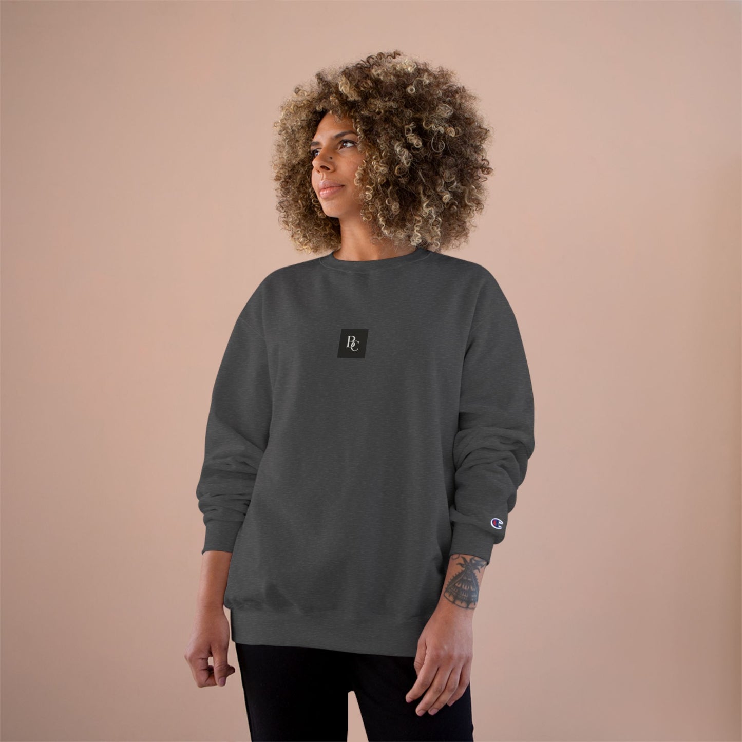 BC x Champion Sweatshirt | Cozy, Casual Apparel for Everyday Wear, Gift for Birthdays, Holidays, or Athletes | Trendy Unisex Fashion