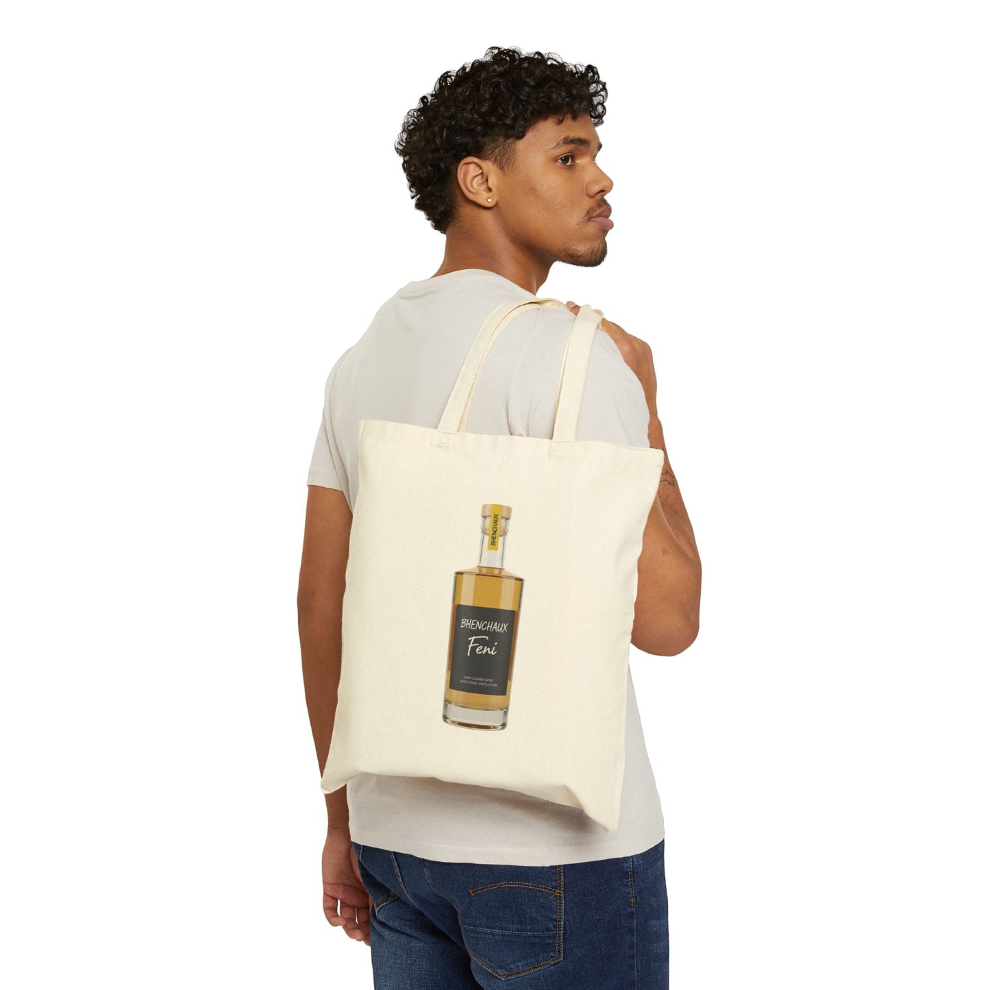 Chic Cotton Canvas Tote Bag with Feni Bottle Design | Eco-Friendly Reusable Shopping Tote, Gift for Cocktail Lovers, Party Favor, [...]