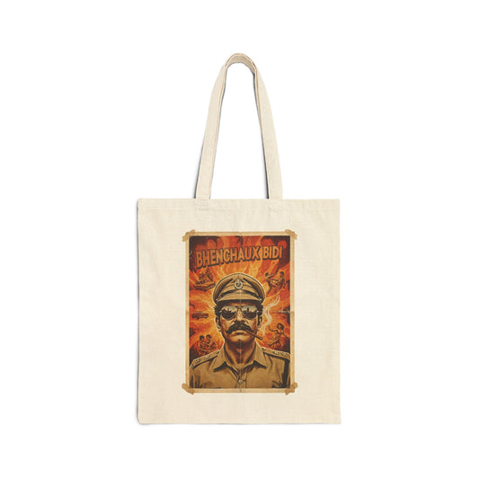 Vintage Bidi Canvas Tote Bag, Retro Art Grocery Bag, Eco-Friendly Shopping Tote, Unique Gift Bag, Everyday Carryall