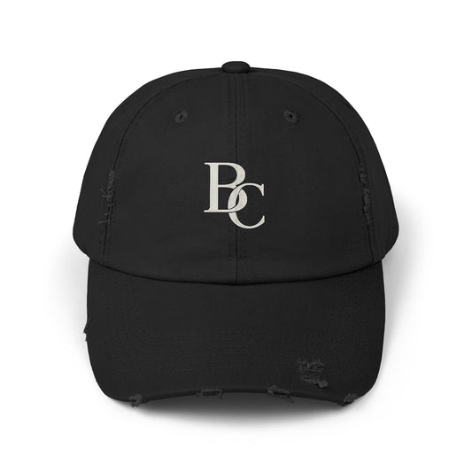 Unisex BC Distressed Cap with Custom Logo, Casual Hat for Everyday Wear, Perfect Gift for All Occasions, Trendy & Stylish Headwear
