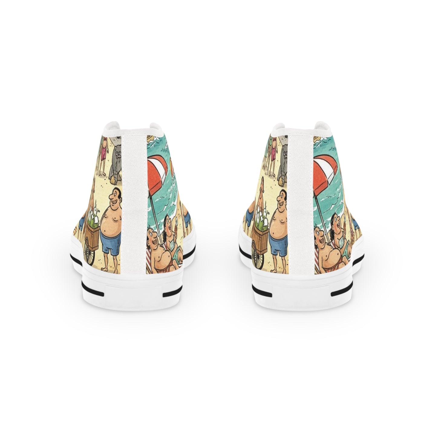 Beach Party High Top Sneakers - Fun Summertime Footwear