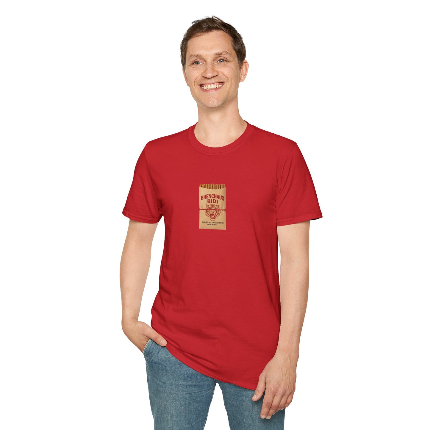 Bidi-Inspired Unisex Softstyle T-Shirt | Casual Wear, Relaxed Fit, Summer Style